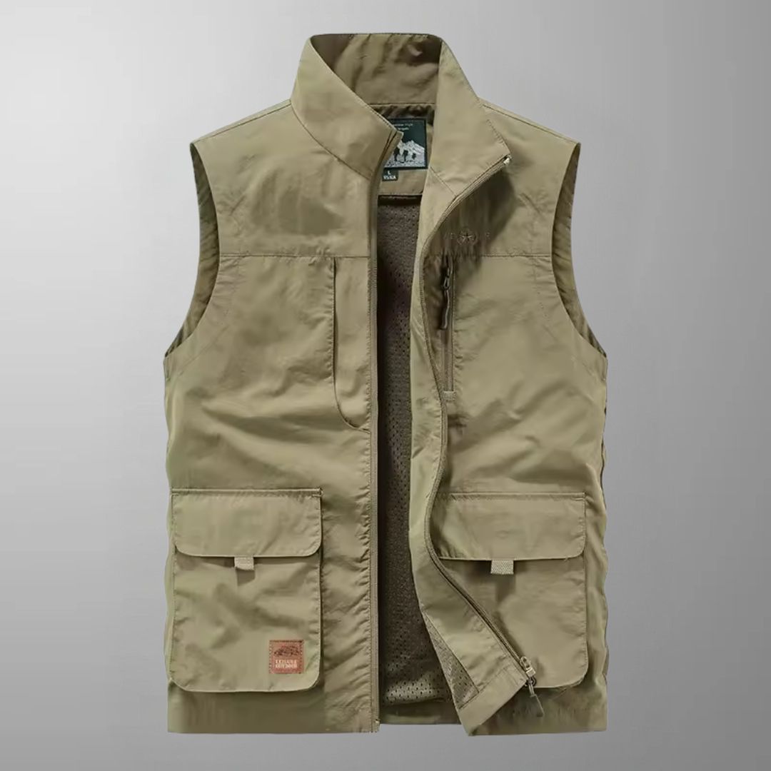 James - Multi-Pocket Breathable Outdoor Cargo Gilet