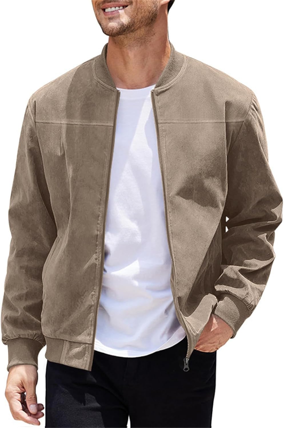 Men’s Classic Bomber Jacket - Tailored Fit