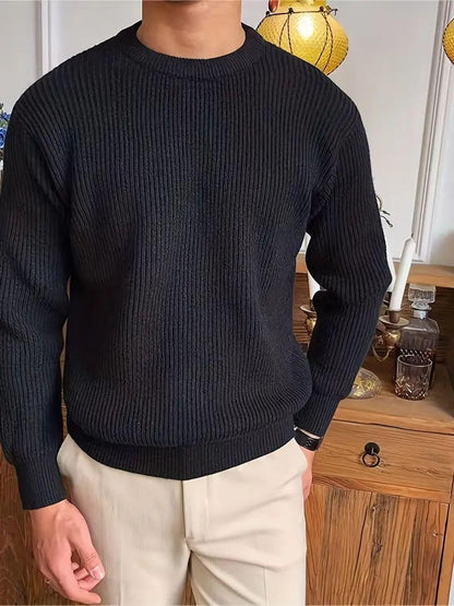 Premium Textured Shoulder Knit Jumper