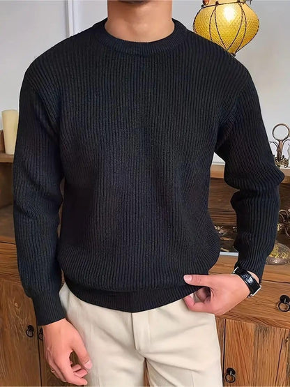Premium Textured Shoulder Knit Jumper