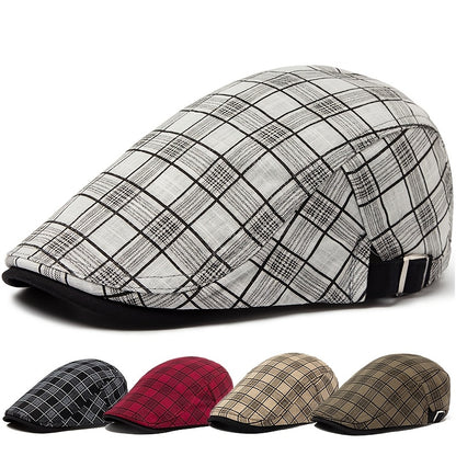 Stonemont™ | Plaid Beret Cap – Lightweight, Adjustable & Season-Ready