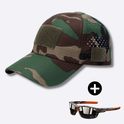 Logan | Tactical Cap & Sunglasses Set for Men (Free Sunglasses)