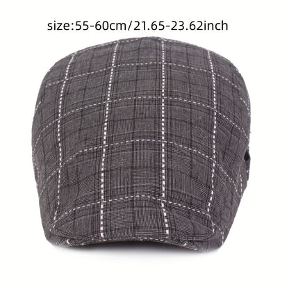Averton™ | Check Pattern Cap – Smart, Packable & Everyday Stylish
