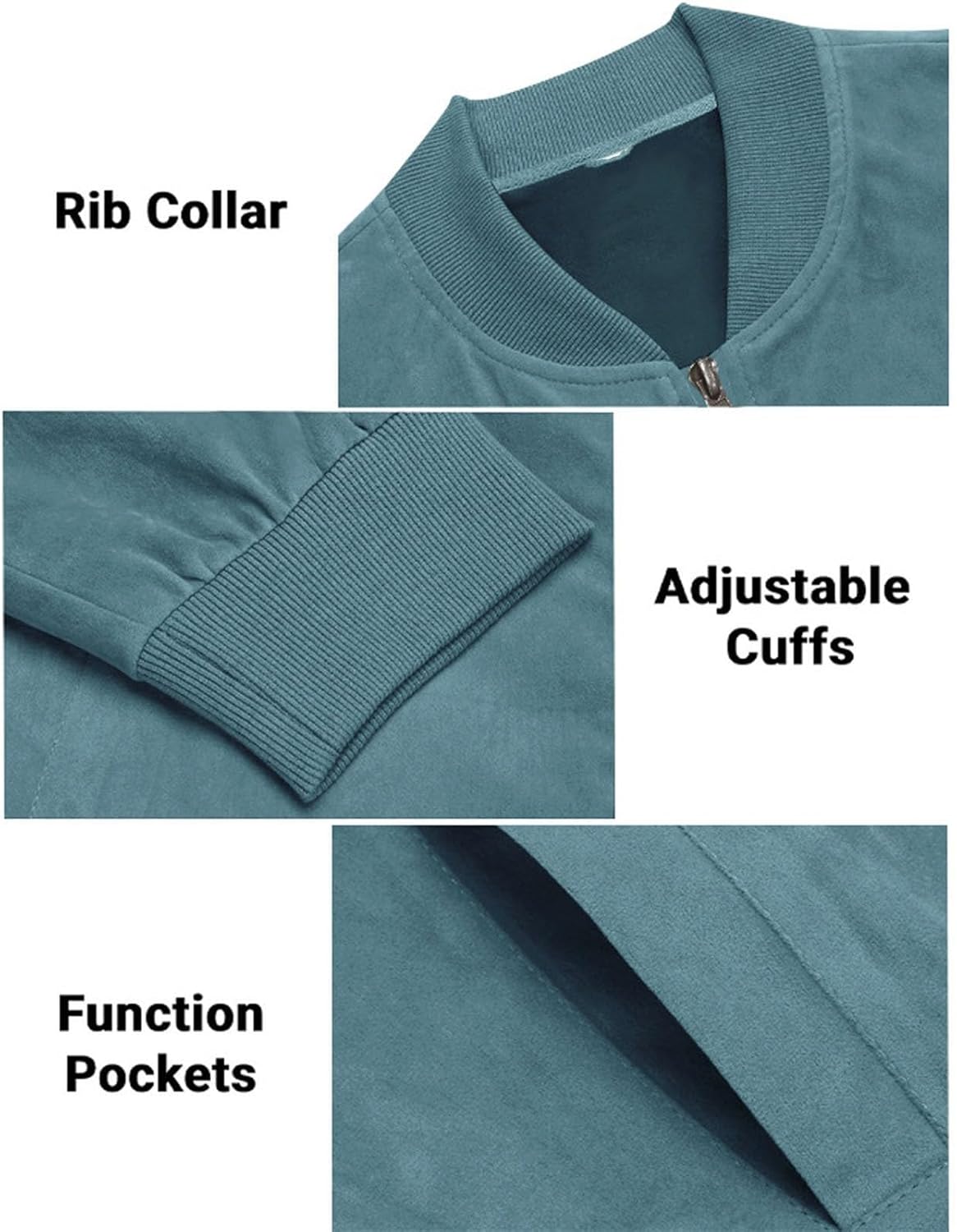 Men’s Classic Bomber Jacket - Tailored Fit