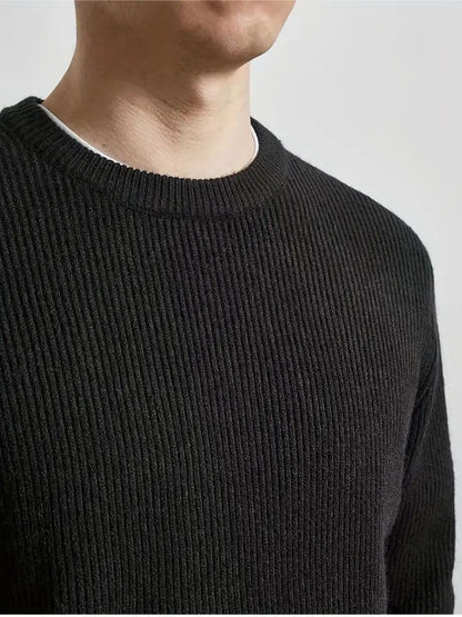 Premium Textured Shoulder Knit Jumper