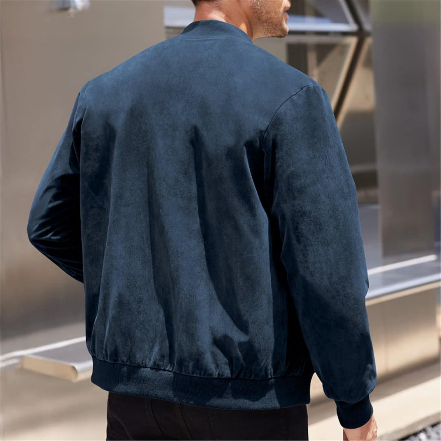 Men’s Classic Bomber Jacket - Tailored Fit