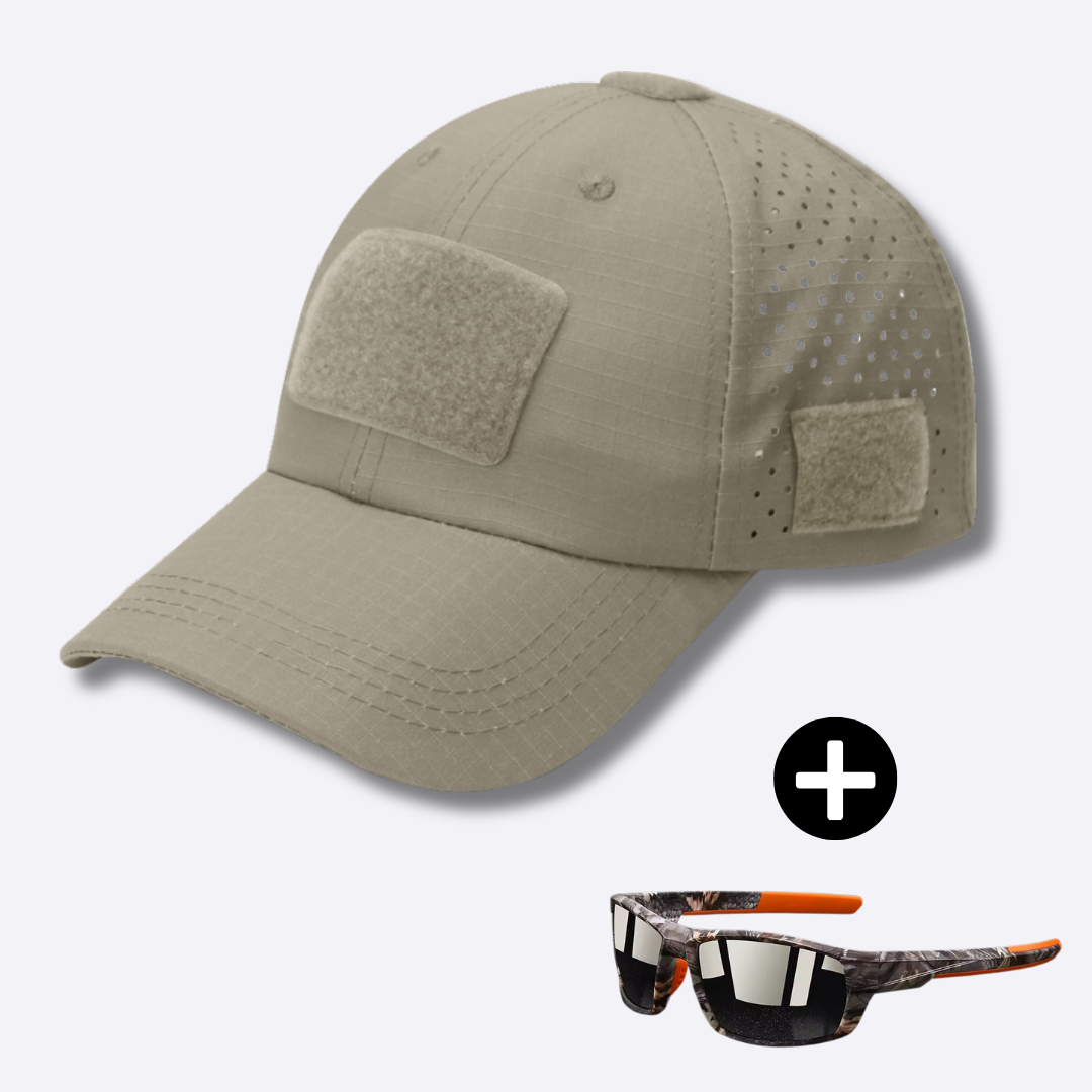 Logan | Tactical Cap & Sunglasses Set for Men (Free Sunglasses)