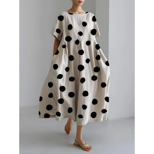 Ivy | Casual Long Dress with Iconic Polka Dots