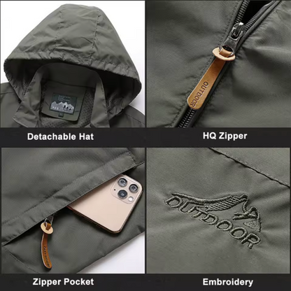 Alistair Waterproof Detachable Hood Jacket