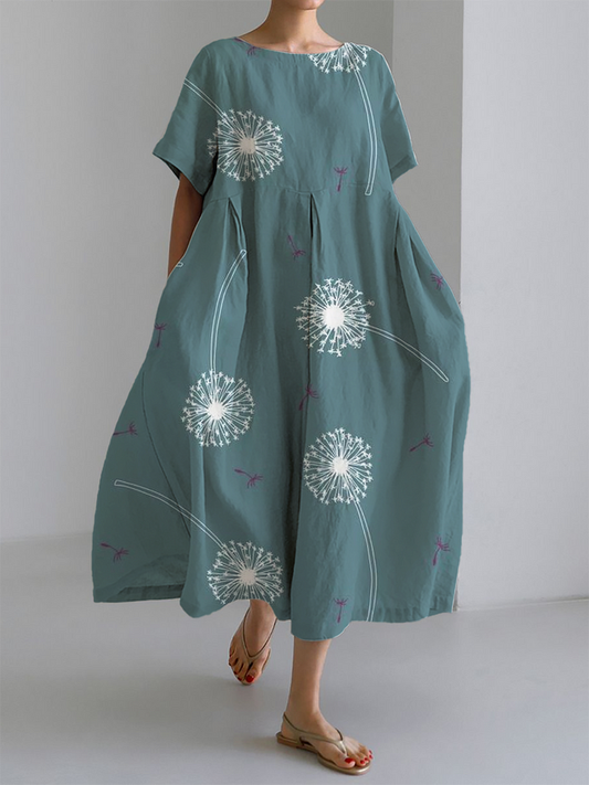 Elodie | Maxi Summer Dress with Soffione Print
