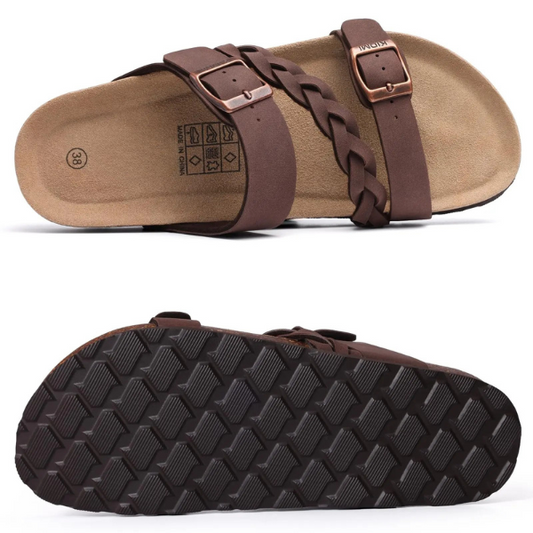 ARLETTE | BRAIDED CORK SANDAL