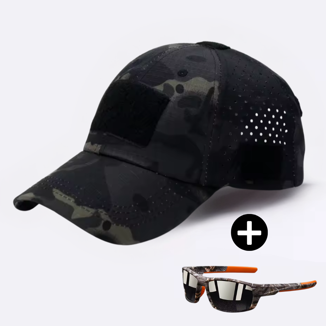 Logan | Tactical Cap & Sunglasses Set for Men (Free Sunglasses)