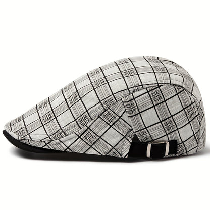 Stonemont™ | Plaid Beret Cap – Lightweight, Adjustable & Season-Ready