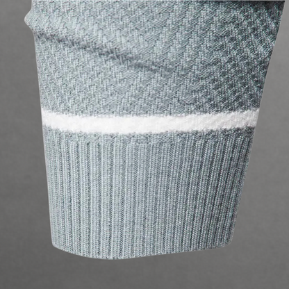 Dual Stripe Knit Crewneck