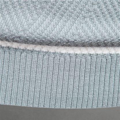 Dual Stripe Knit Crewneck