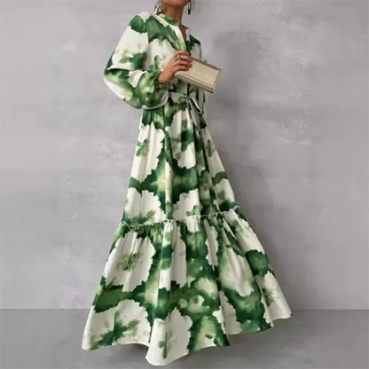 Donna - Ladies Elegant Flowing Floral Maxi Dress