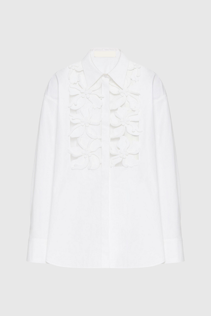 Kira - Hollow Flower Long Sleeves Top