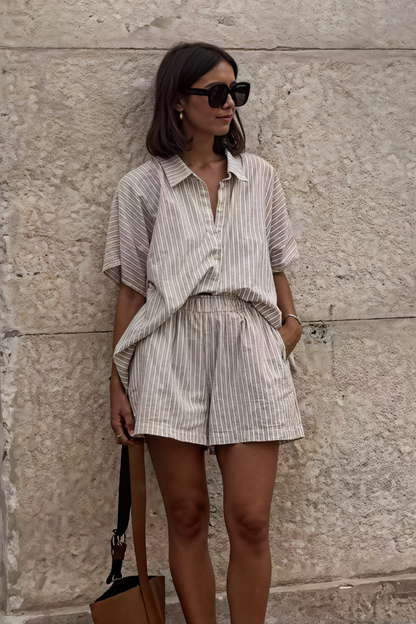 Women's Loungewear Set - Chic Pajama Set for All-Day Comfort