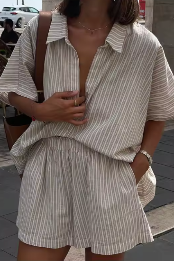 Women's Loungewear Set - Chic Pajama Set for All-Day Comfort