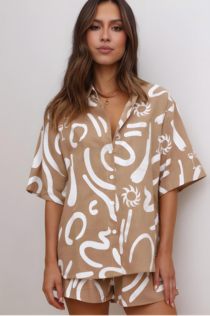 LUNA Beachy Two Piece Set - Stylish Co-Ord Set for Women