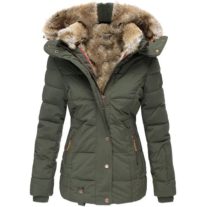 Audrey - Warm Winter Coat with Fur Lining