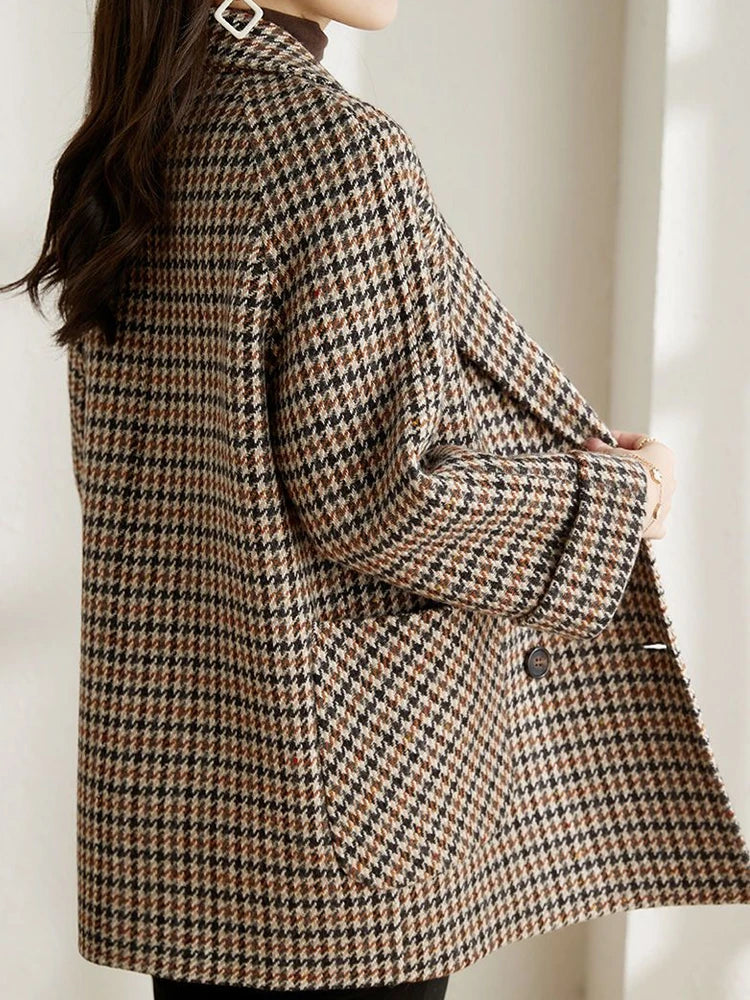 Harper™ - Vintage Plaid Blazer Coat