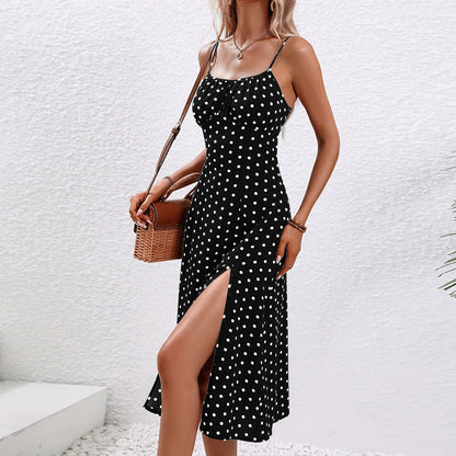 Aprille – Polka Dot Midi Dress