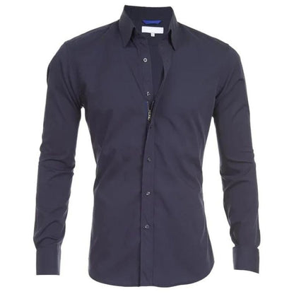 Liam - Wrinkle-Free Zip-Up Shirt