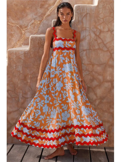 Solana | Elegant Floral Maxi Dress