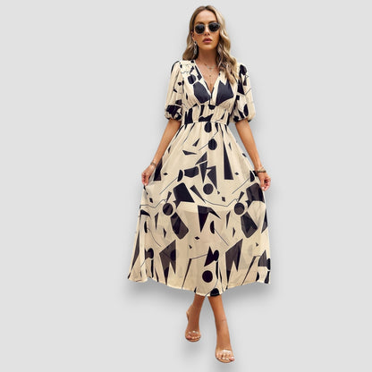 Ariadne | Monochrome Chic Maxi Dress