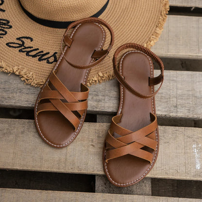 FERN | BRAIDED ANKLE STRAP SANDALS