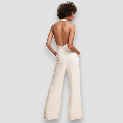 Bea | Minimal Ivory Jumpsuit