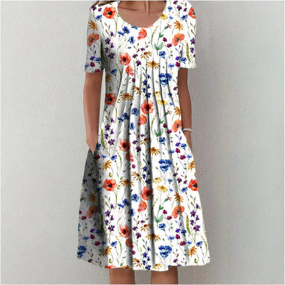 Solene | Effortless Elegance Floral Dress