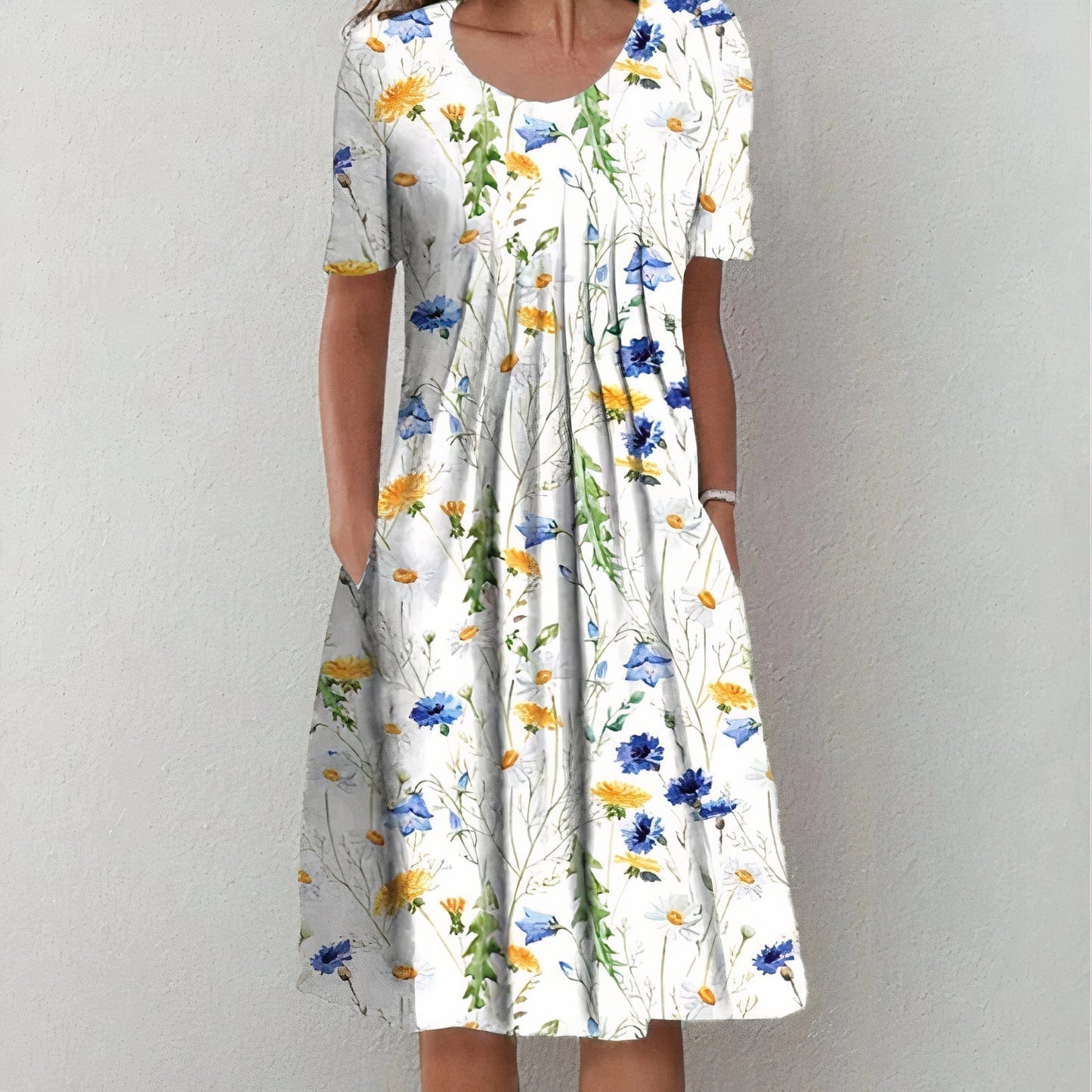 Solene | Effortless Elegance Floral Dress