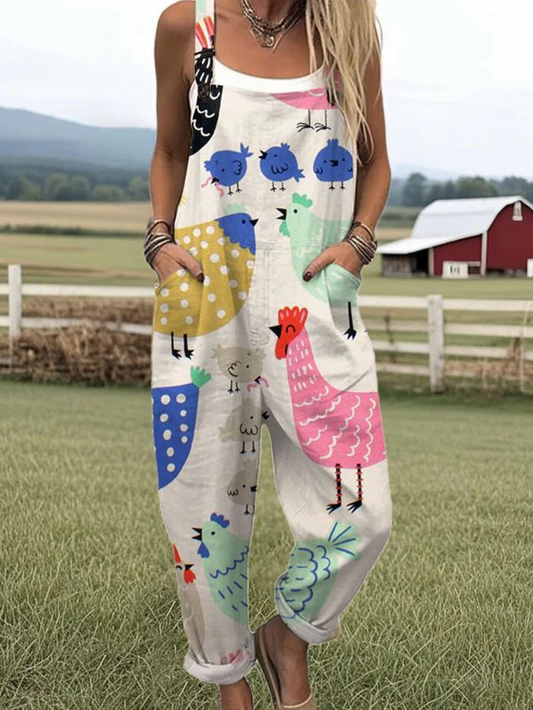 Vintage Wide Leg Jumpsuit - Stylish Comfort & Versatility