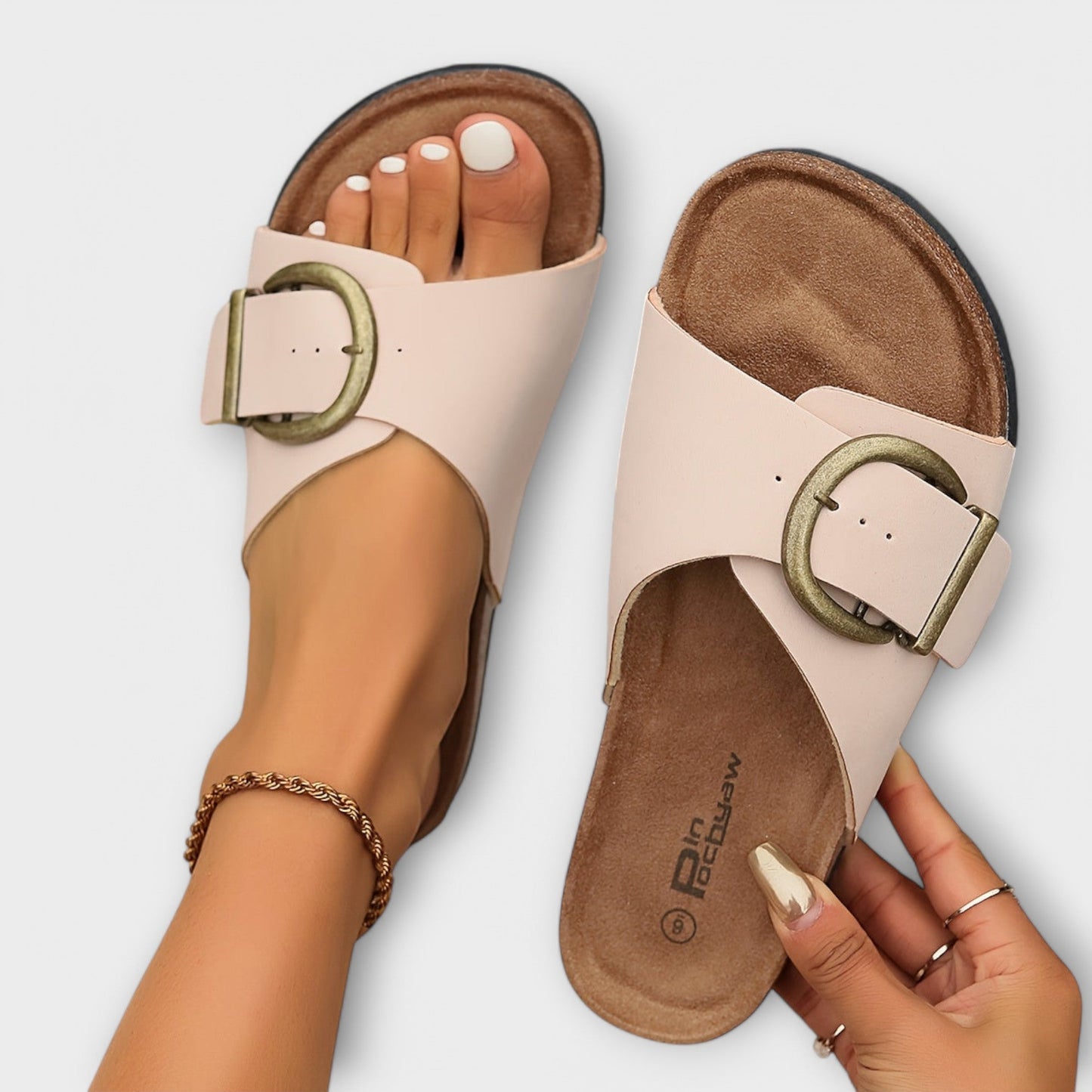 MARGIE | SANDALS WITH BUCKLE STRAP DESIGN