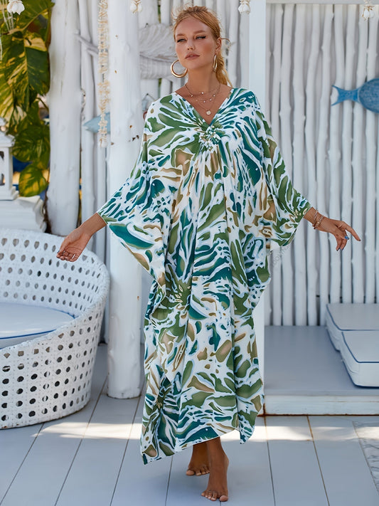 Celine | Oversized Nature Print Dress