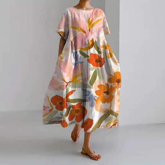 Poppy | Floral Summer Dress with Flattering Cut