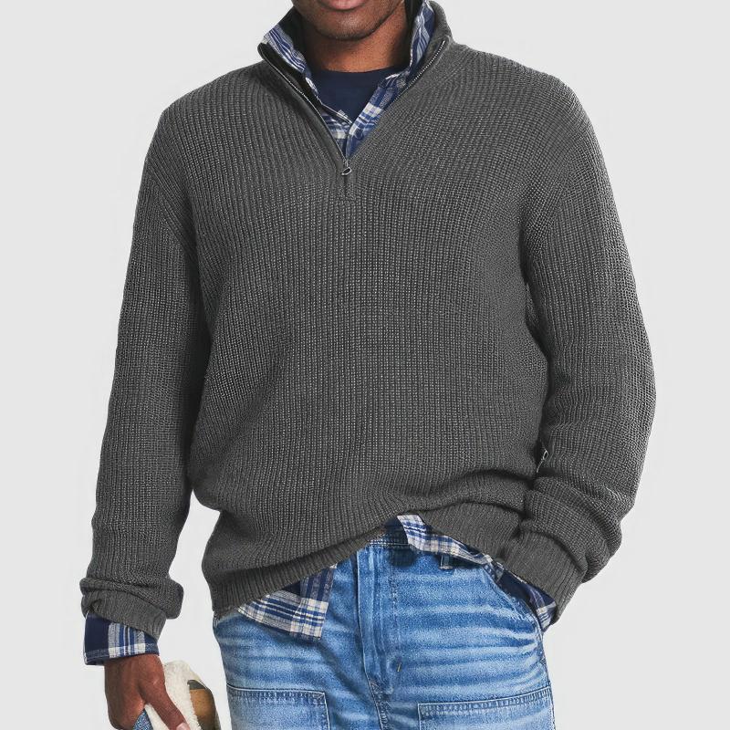 Asher Zip Knit Sweater