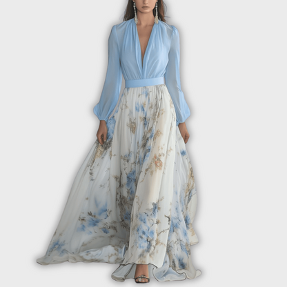 Tess | Elegant Floral Long Dress