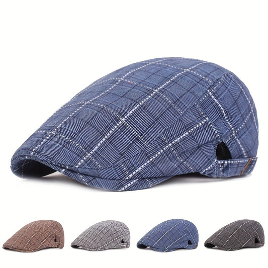 Averton™ | Check Pattern Cap – Smart, Packable & Everyday Stylish