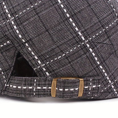 Averton™ | Check Pattern Cap – Smart, Packable & Everyday Stylish