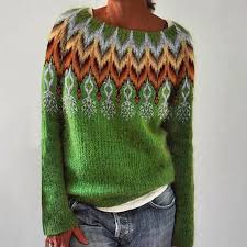Sylvie | Nordic Pattern Knit Sweater