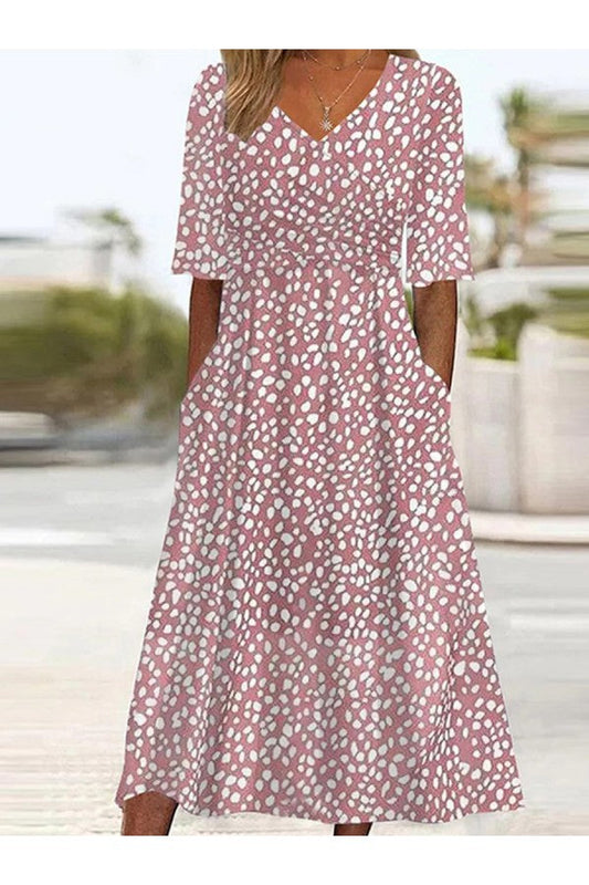 Andrea – Polka Dot Midi Dress