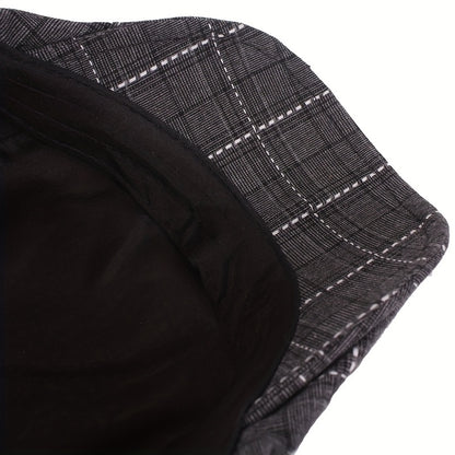 Averton™ | Check Pattern Cap – Smart, Packable & Everyday Stylish