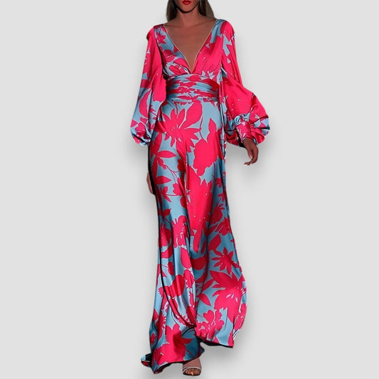 Brenda | Fuchsia Bloom Statement Dress
