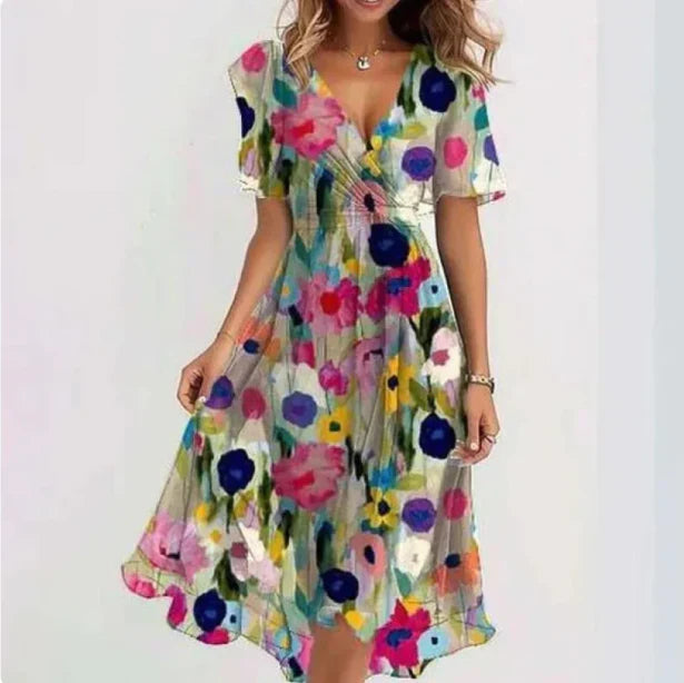 Liza | Elegant V-neck Dress