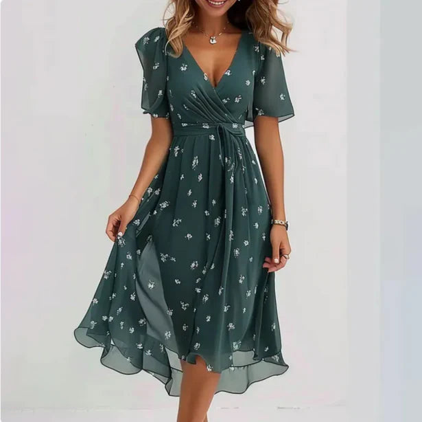 Liza | Elegant V-neck Dress
