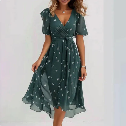 Liza | Elegant V-neck Dress
