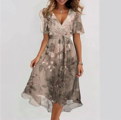 Liza | Elegant V-neck Dress